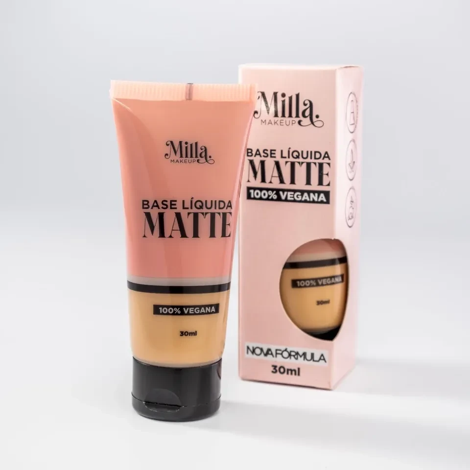 Base líquida matte MILLA MAKEUP – cor CÉLIA  - 1