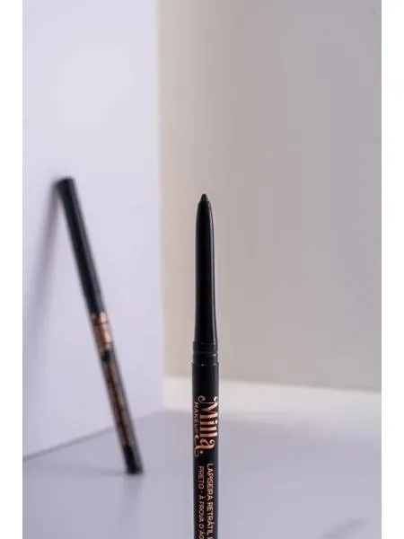 Lápis preto retrátil  para olhos - Milla 