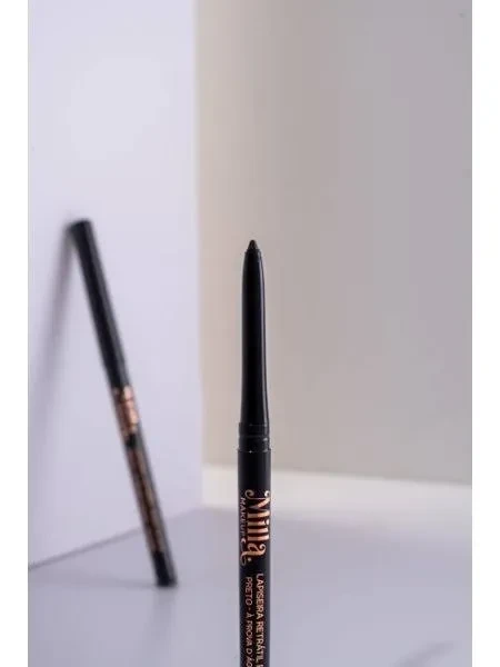 Lápis preto retrátil  para olhos - Milla  - 1