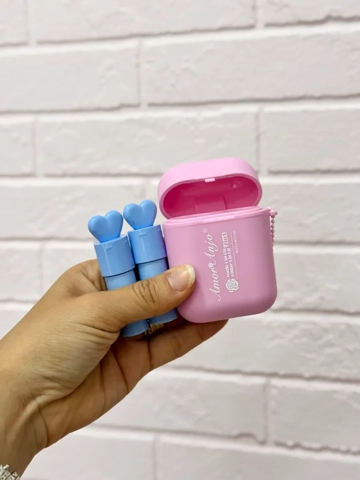 Kit glosses lip oil + glitter + case de fone - Amor anjo - 2
