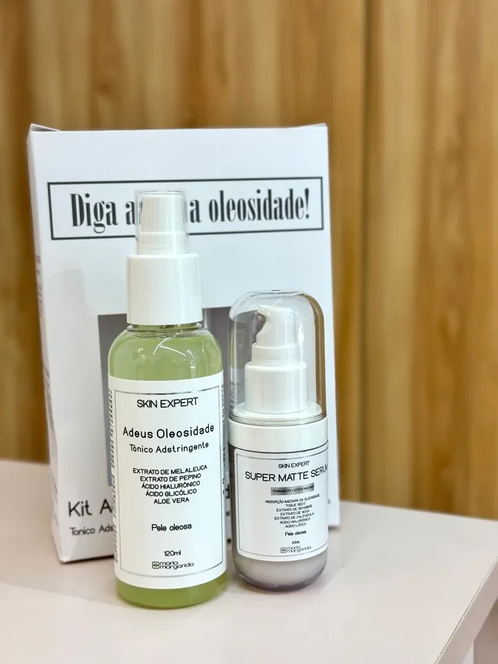 Kit adeus oleosidade - tônico adstringente + super matte serum - 1
