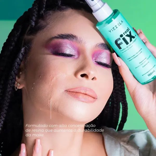 Fixador/bruma de maquiagem real fix - Vizzela - imagem 2