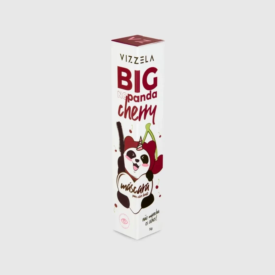 máscara para cílios big no panda cherry - bordô Vizzela  - 3