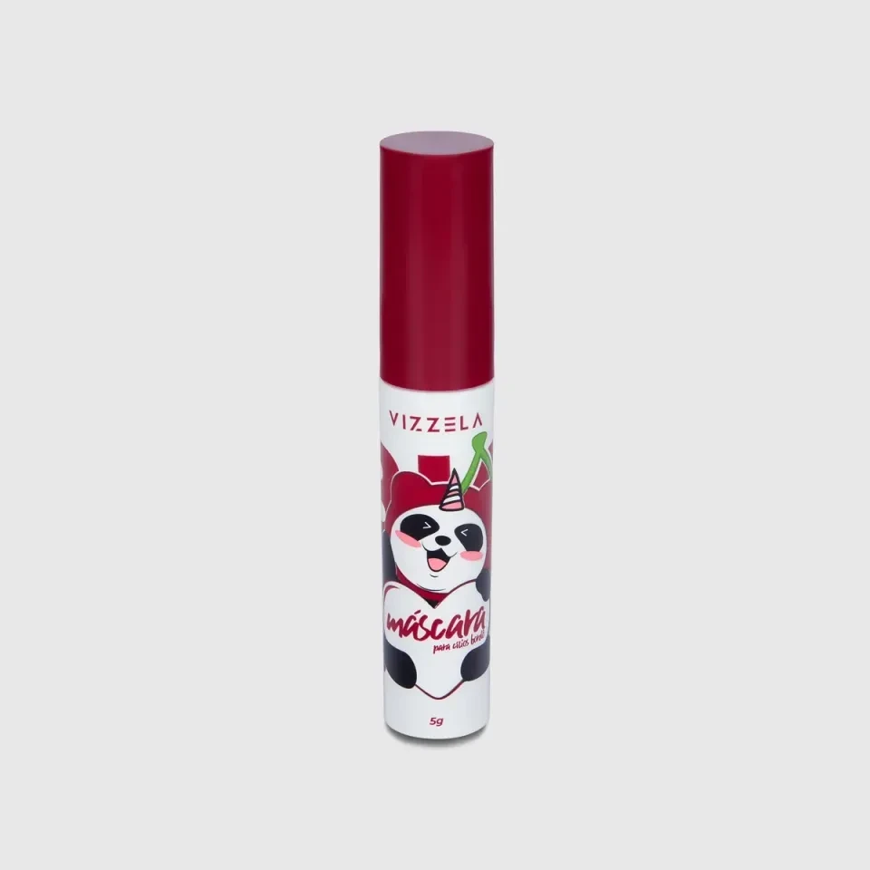 máscara para cílios big no panda cherry - bordô Vizzela  - 4
