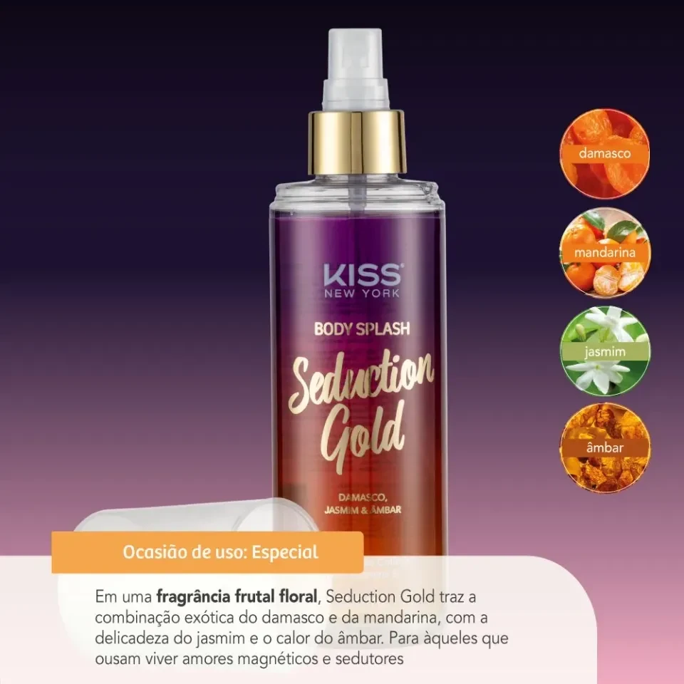 Body Splash Seduction Gold - Kiss New York - 3