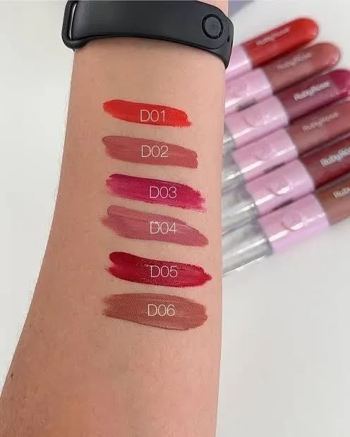 Batom líquido duplo + gloss incolor Ruby Rose  - 2