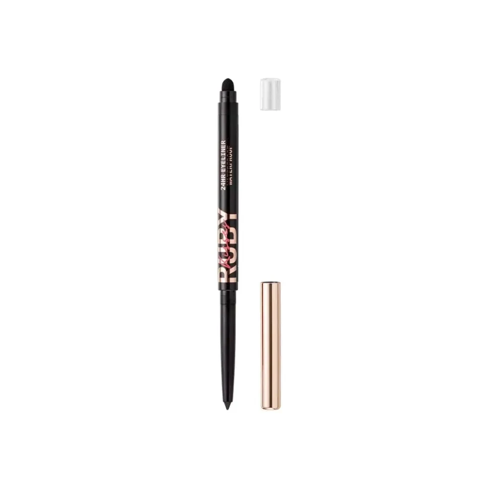 Lápis Retrátil em Gel PRETO à Prova D'água - Ruby Kisses - 6