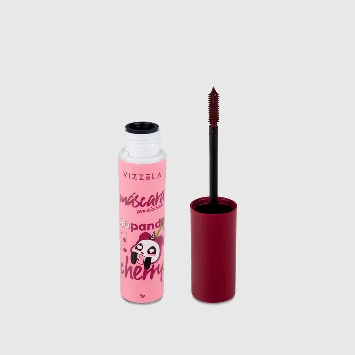 Máscara Para Cílios Bordô - No Panda Cherry - Vizzela - 3
