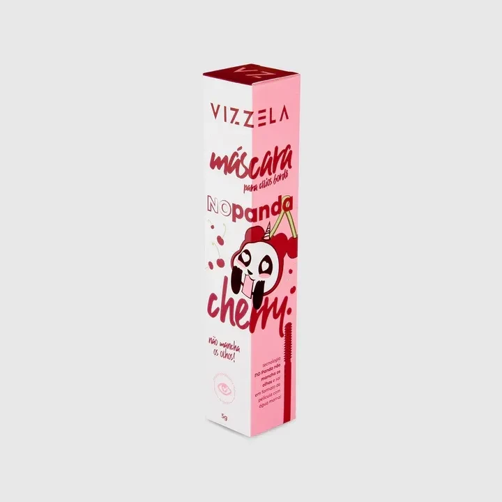 Máscara Para Cílios Bordô - No Panda Cherry - Vizzela - 4
