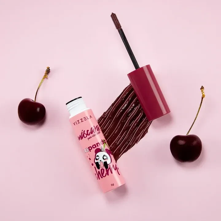 Máscara Para Cílios Bordô - No Panda Cherry - Vizzela - 2