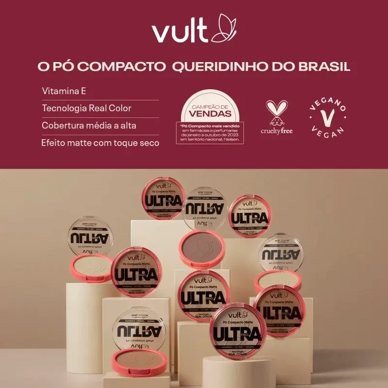 Pó Compacto Matte Ultrafino - Vult - 1