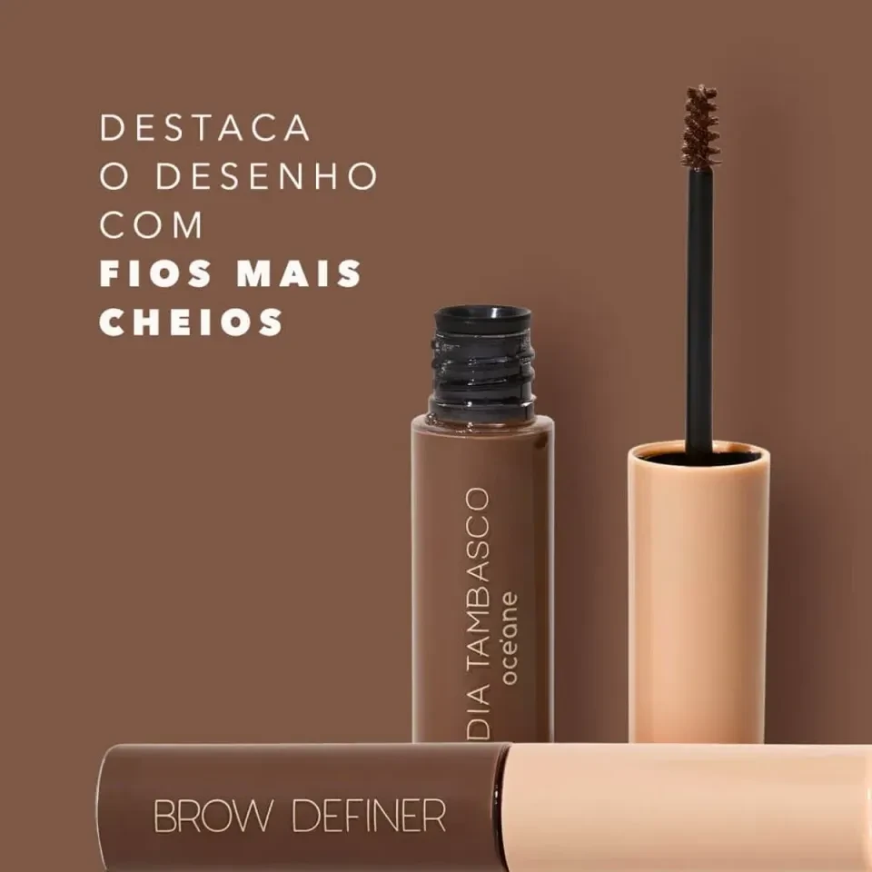 Máscara de Sobrancelha Castanho Nádia Tambasco By Océane - Brow Definer Natural Brown 5ml - 5