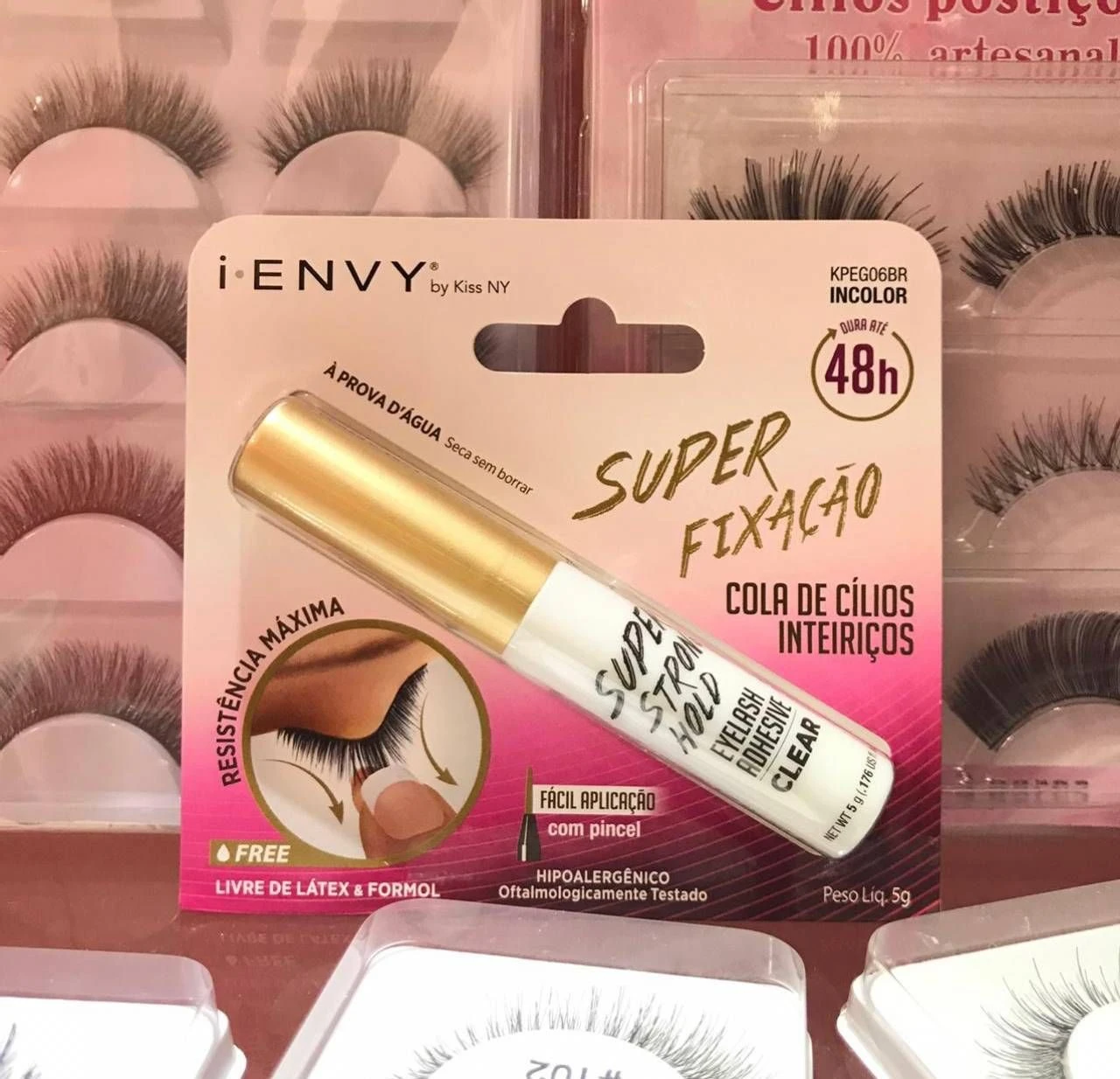 Cola para Cílios Postiços 48H i-Envy Incolor - Kiss New York (5g) - 1