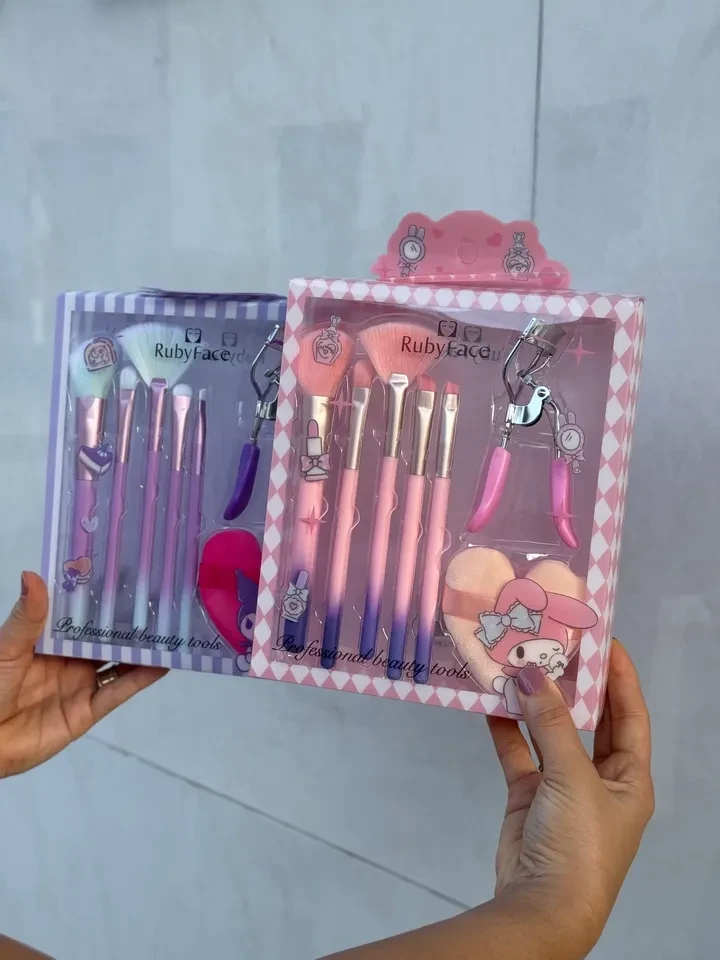 Kit de pincéis + esponja + curvex - Ruby Face - 1