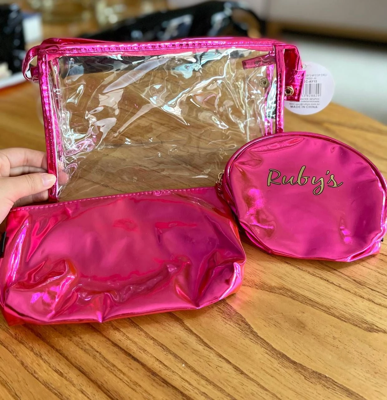 Necessaire metalizada com 03 unidades - Rubys (NEC-AY15) - 2