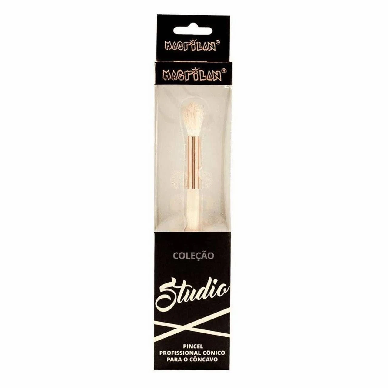Pincel cônico para iluminar ou esfumar - Macrilan (E12) - 2