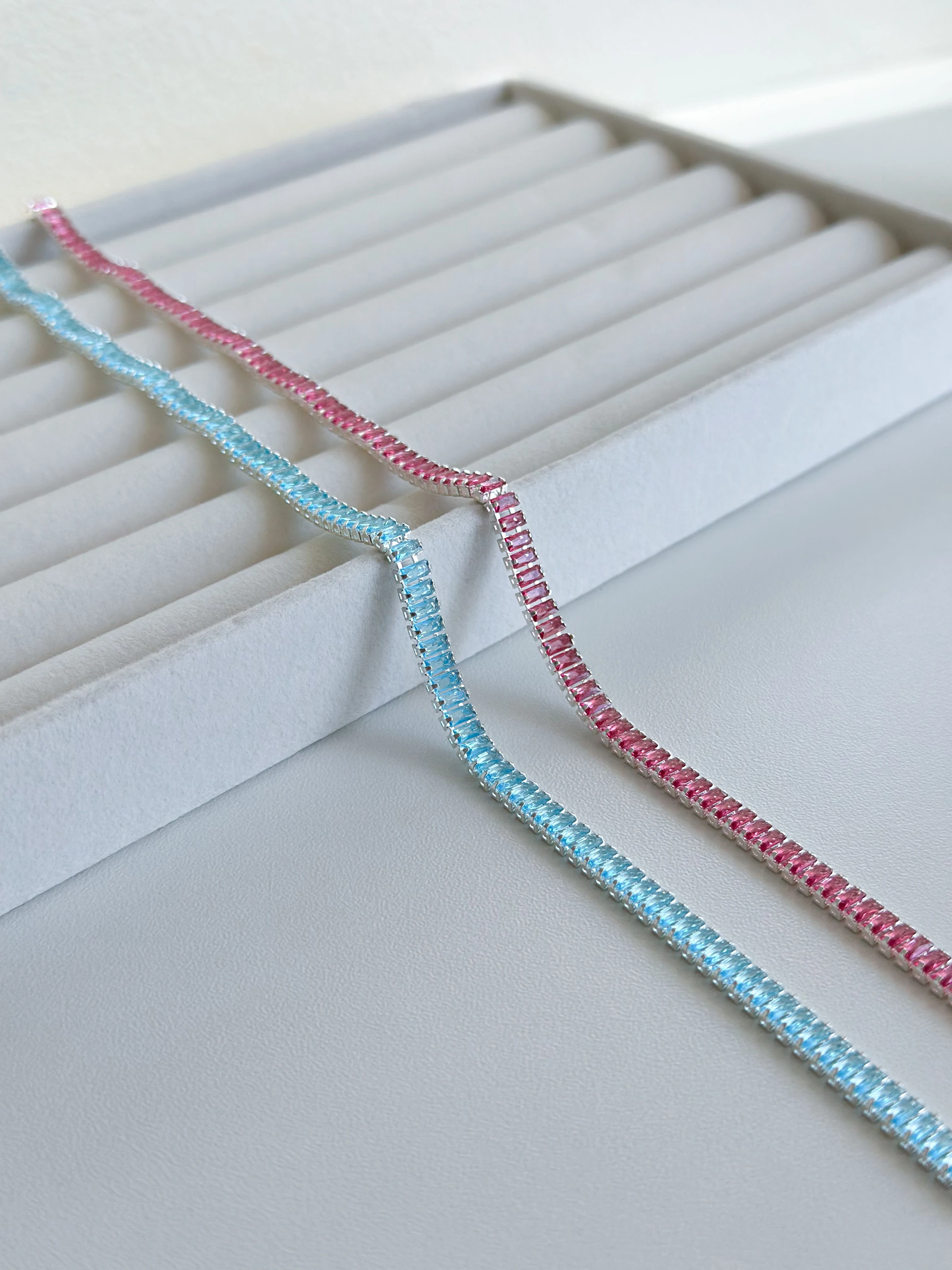 Choker baguete azul - 4