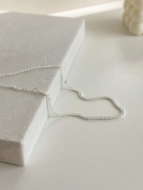 Choker riviera folheado 