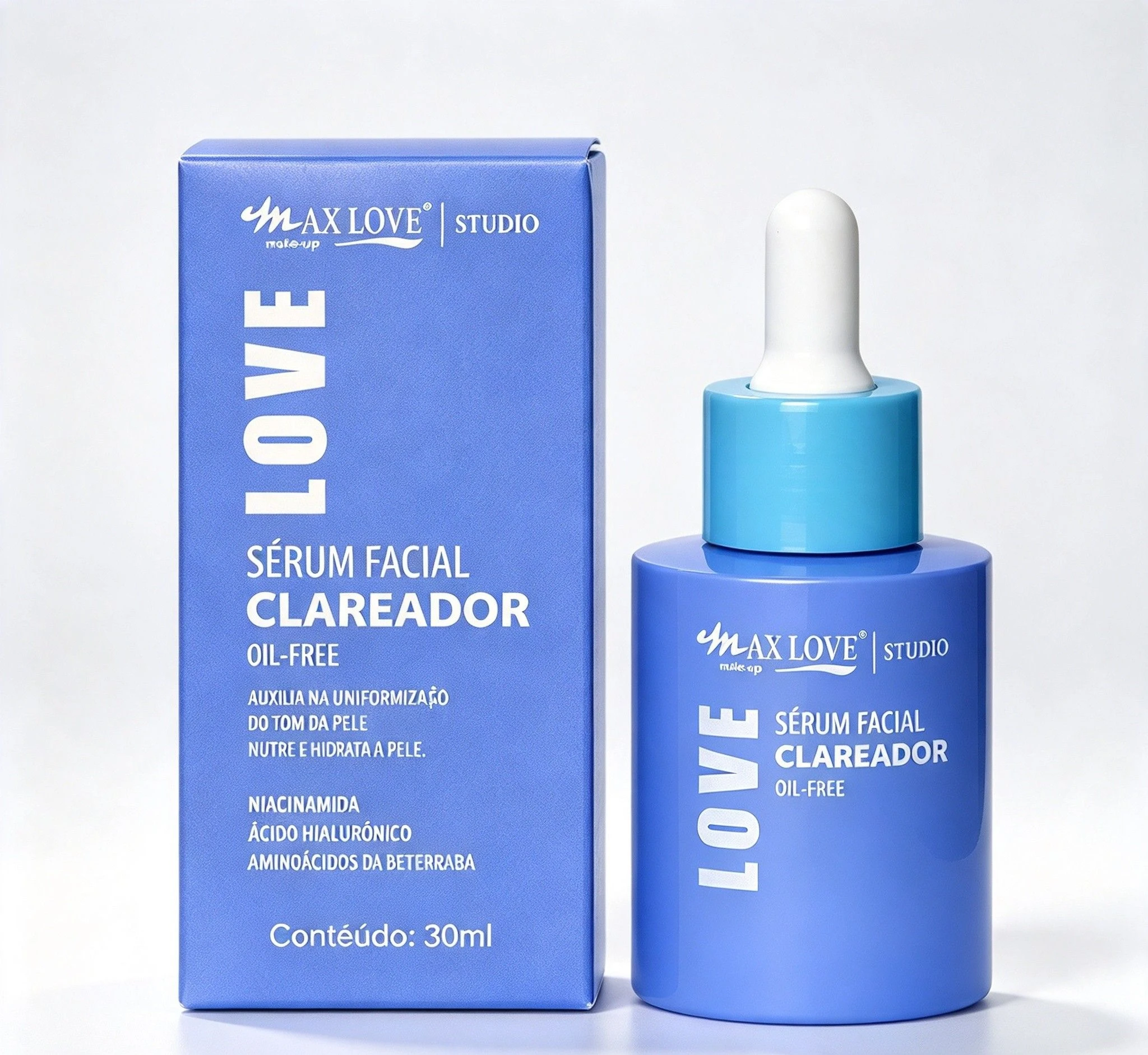 Sérum Facial Clareador Oil Free – Max Love  - 1