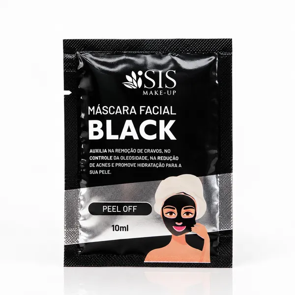 Máscara Facial Sachê Black Peel Off 10ml – Isis Rezende