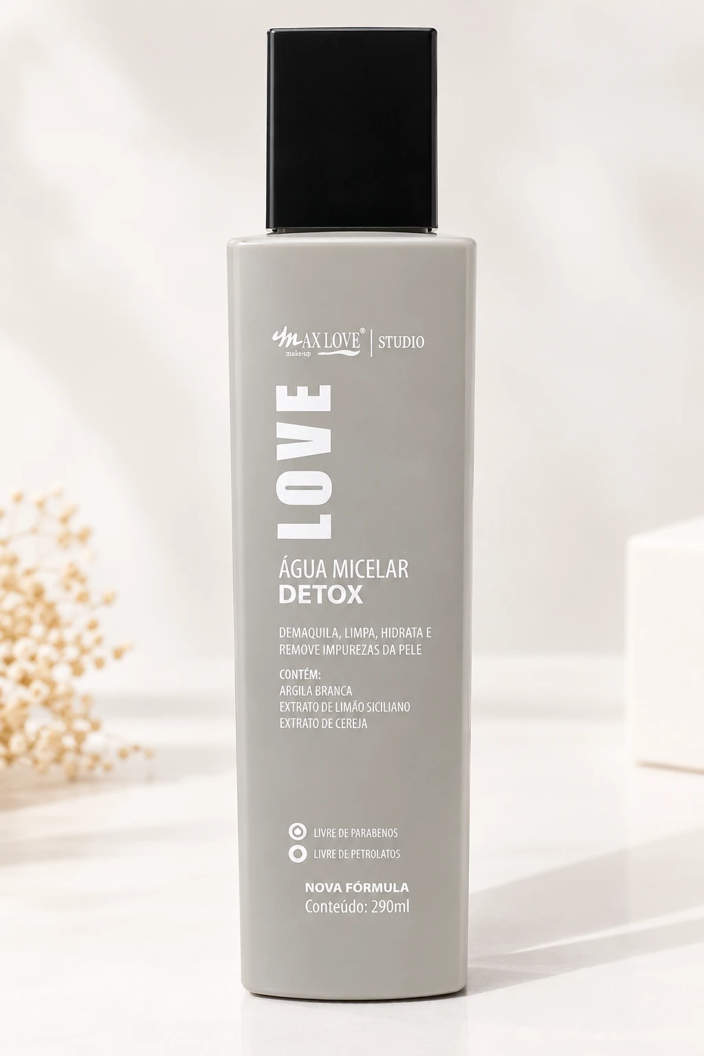 Água Micelar Detox 290 ml – Max Love  - 1