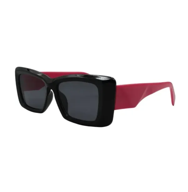 Oculos de sol Ilumil Q9285  Preto Aste rosa 