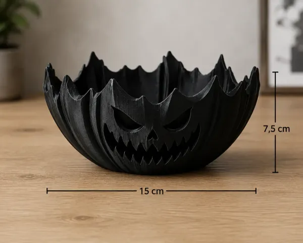 Bowl Decorativo Halloween Bat Pumpkin – Porta-Doces e Utilitário Dark