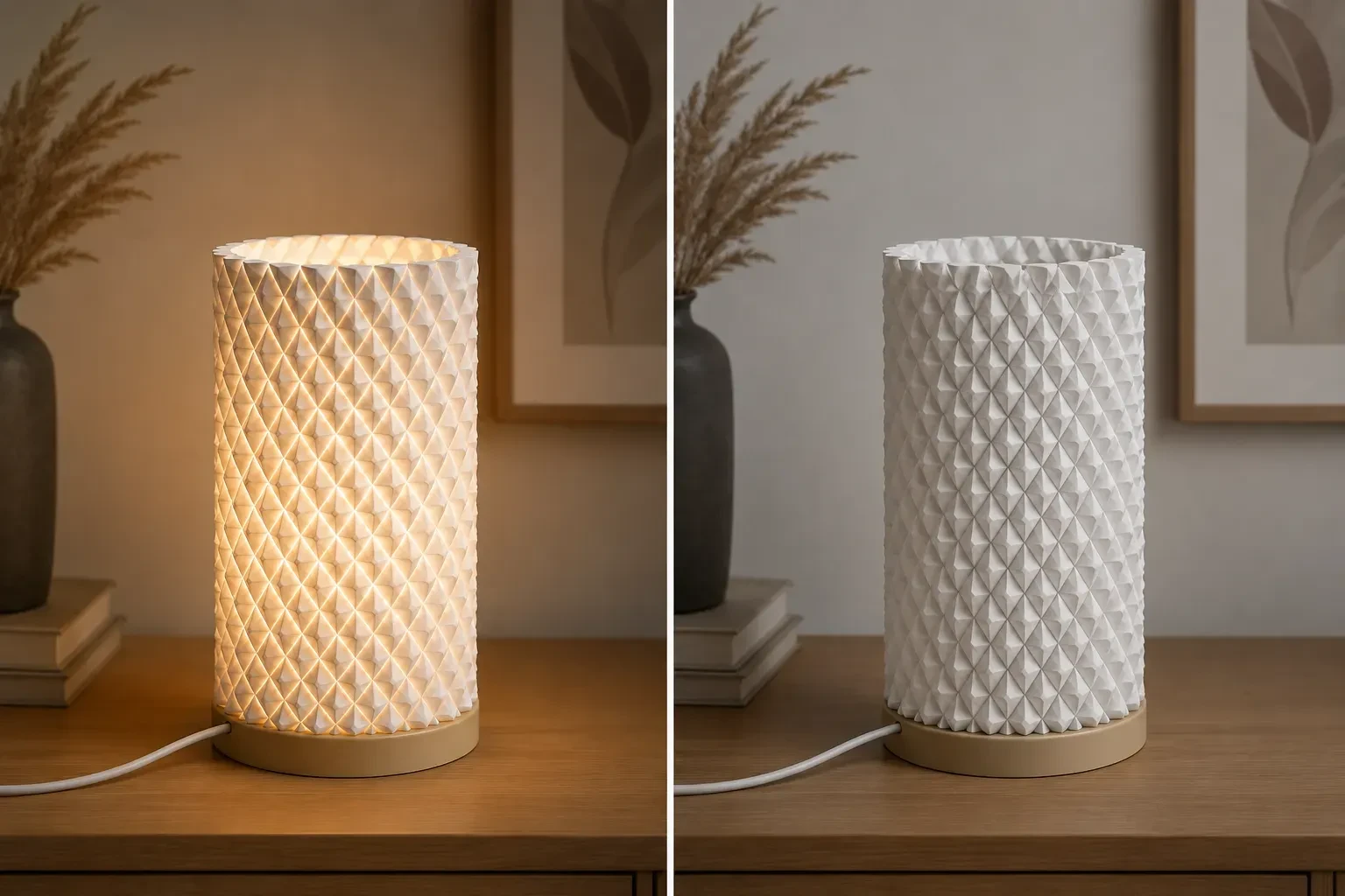 Luminária de Mesa Geométrica Diamond Warm – Coffee Station Global - 5