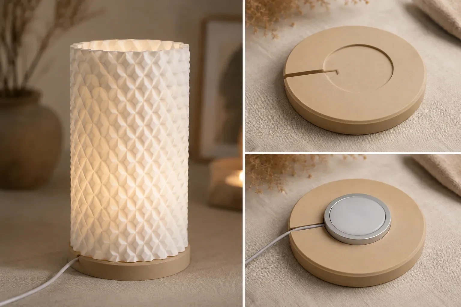 Luminária de Mesa Geométrica Diamond Warm – Coffee Station Global - 4