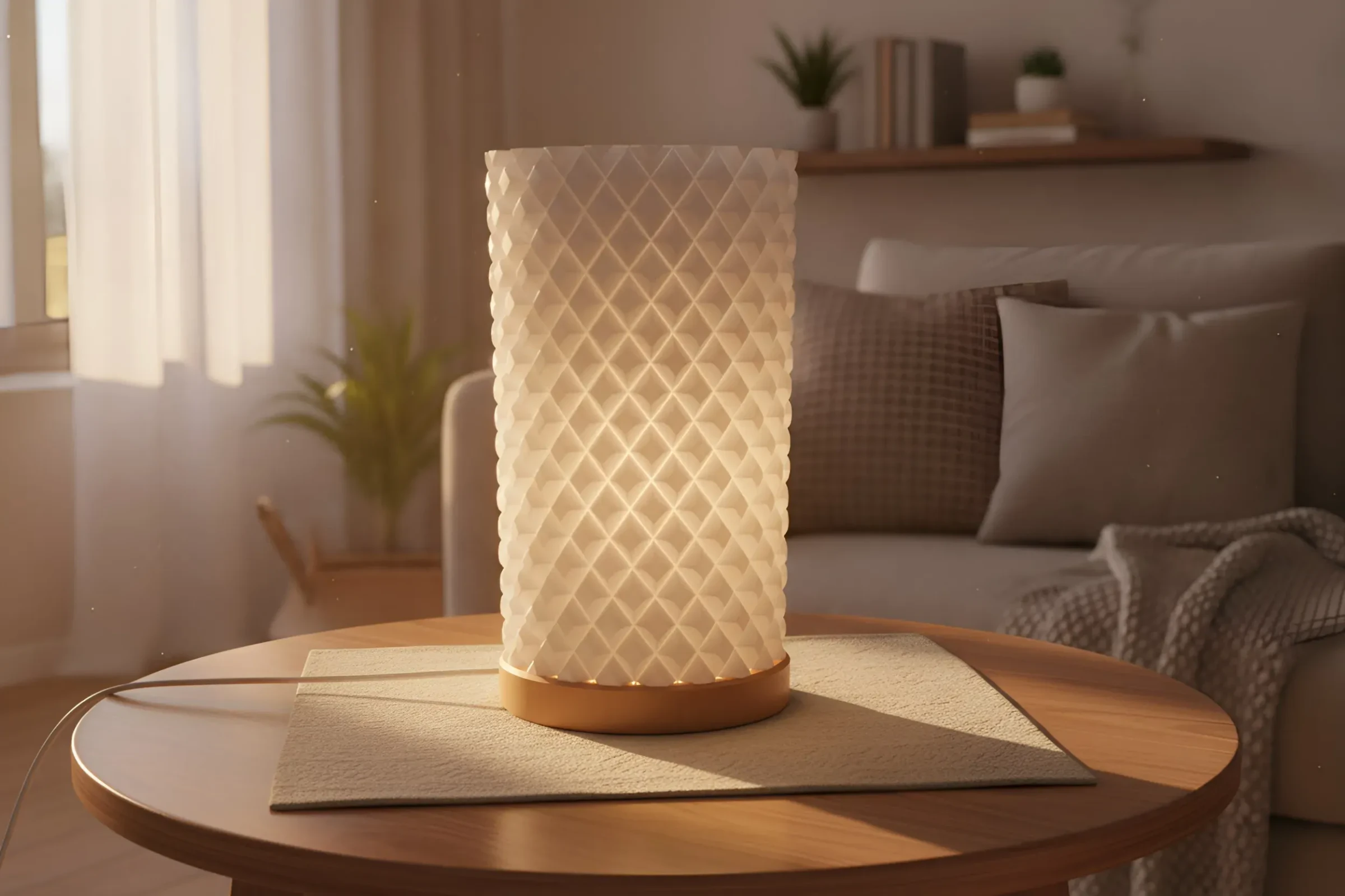 Luminária de Mesa Geométrica Diamond Warm – Coffee Station Global - 3