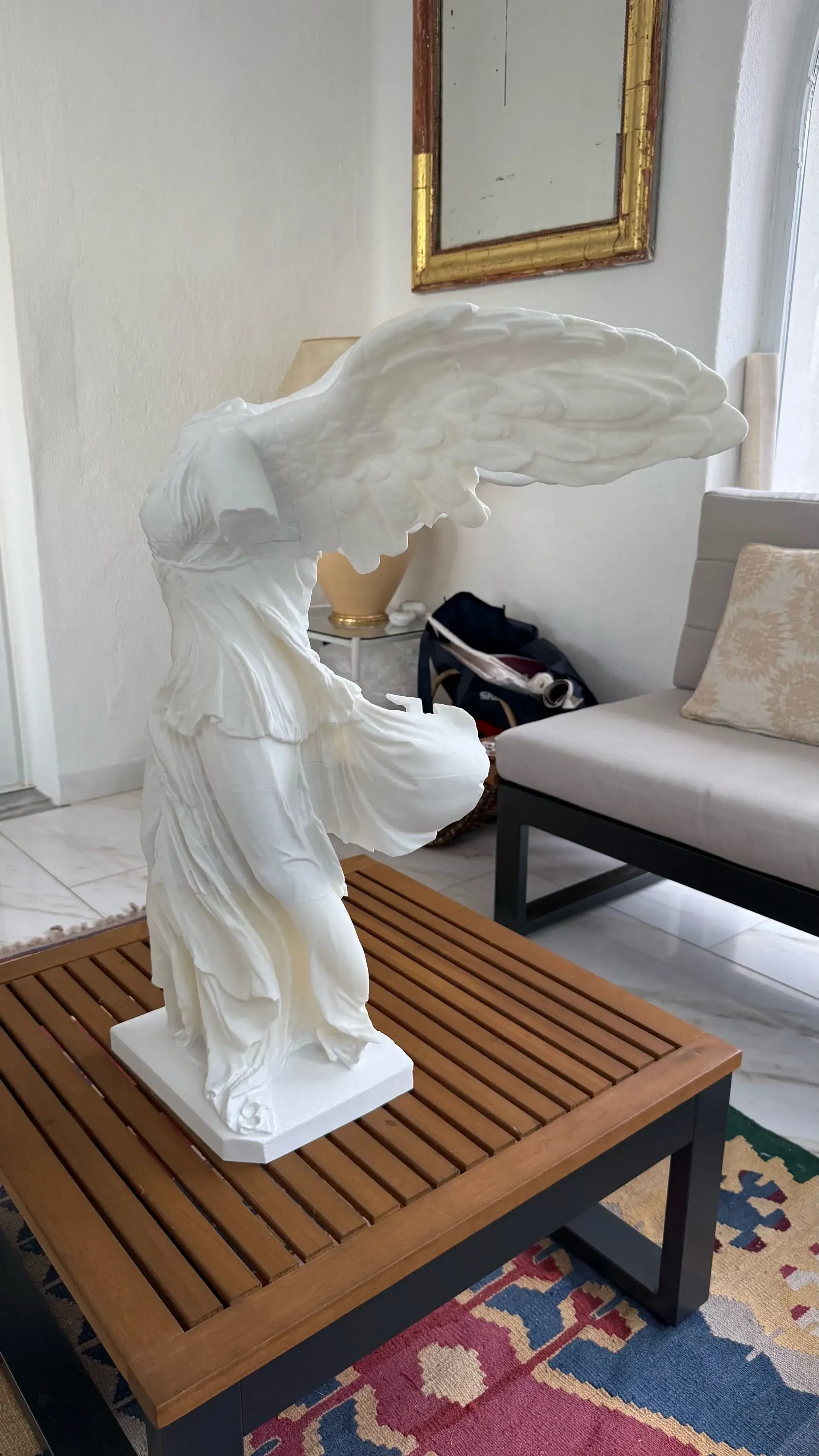Escultura Vitória de Samotrácia Clássica em Gesso – Replicagem de Arte Helenística - 6